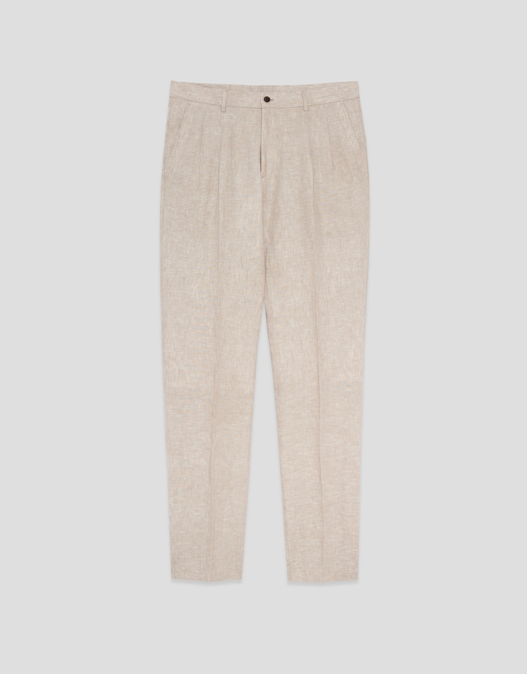 Pantalón lino beige - Hombre - PV2026 | Roberto Verino