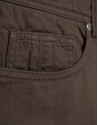 Brown dyed twill five-pocket trousers - Man | Roberto Verino