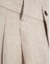 Beige linen trousers - Man - SS2026 | Roberto Verino