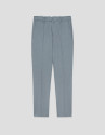 Navy blue bird's eye chino trousers - Man | Roberto Verino