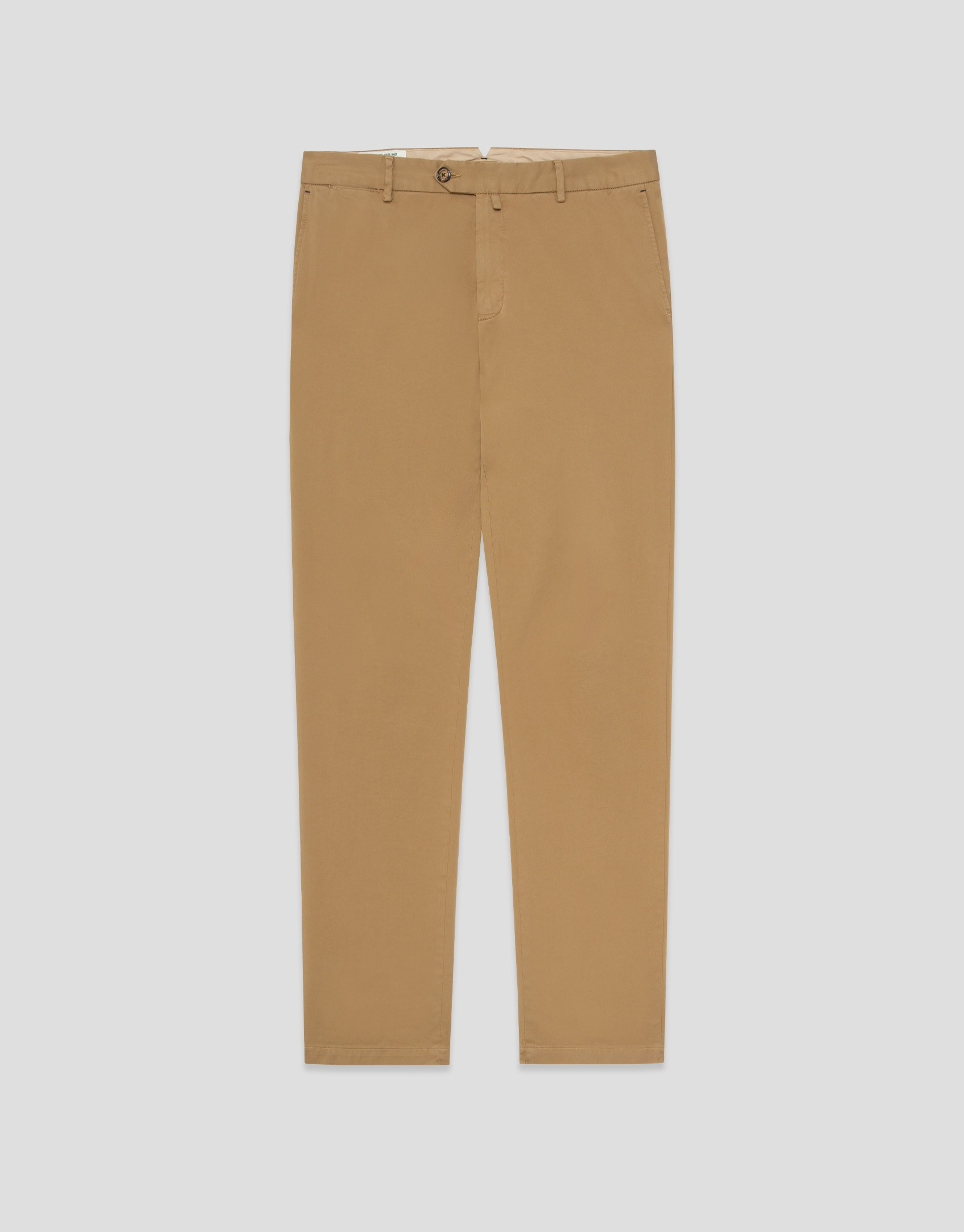 Camel-dyed chino trousers - Man - SS2026 | Roberto Verino