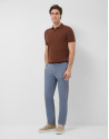 Greyish blue dyed chino trousers - Man - SS2026 | Roberto Verino