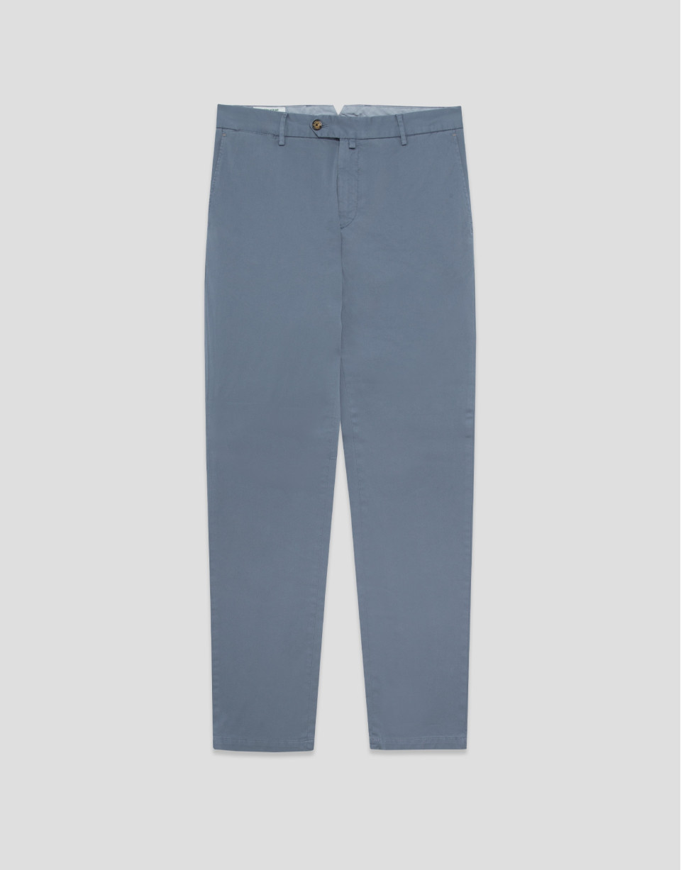 Greyish blue dyed chino trousers - Man - SS2026 | Roberto Verino