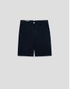 Navy cotton Bermuda shorts - Man - SS2026 | Roberto Verino