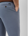 Greyish blue dyed chino trousers - Man - SS2026 | Roberto Verino