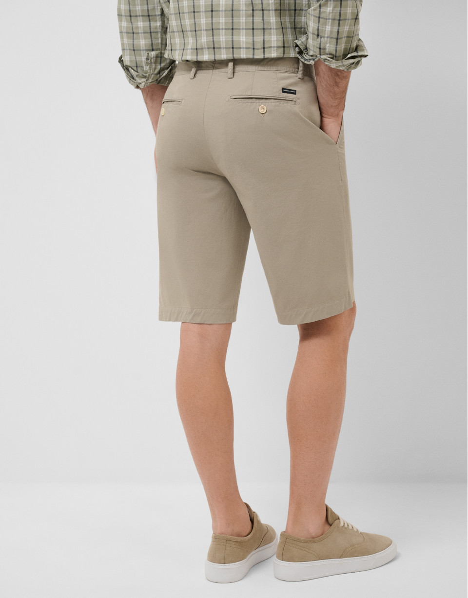 Khaki cotton Bermuda shorts - Man - SS2026 | Roberto Verino
