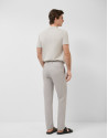 Grey bird's eye chino trousers - Man - SS2026 | Roberto Verino