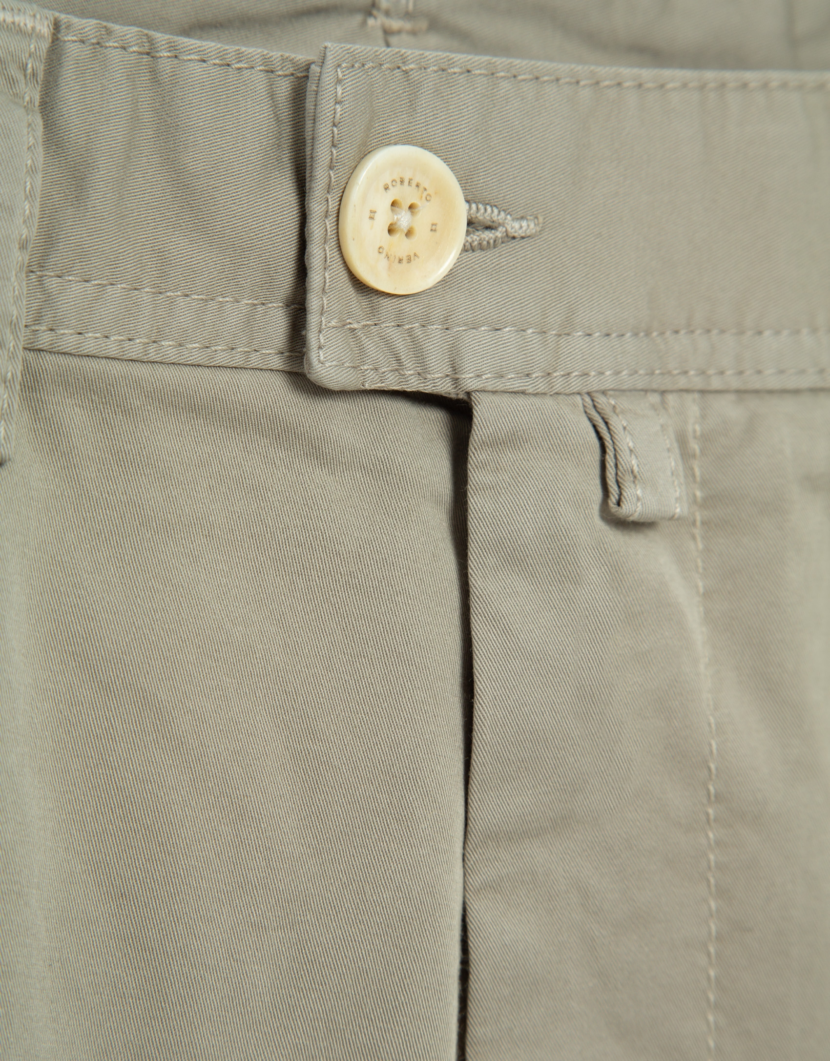 Khaki cotton Bermuda shorts - Man - SS2026 | Roberto Verino