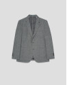 Comfortable grey cotton blend knit jacket - Man | Roberto Verino