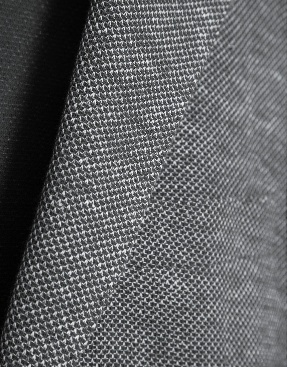 Comfortable grey cotton blend knit jacket - Man | Roberto Verino