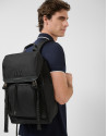 Work Backpack in black nylon - Man - SS2025 | Roberto Verino
