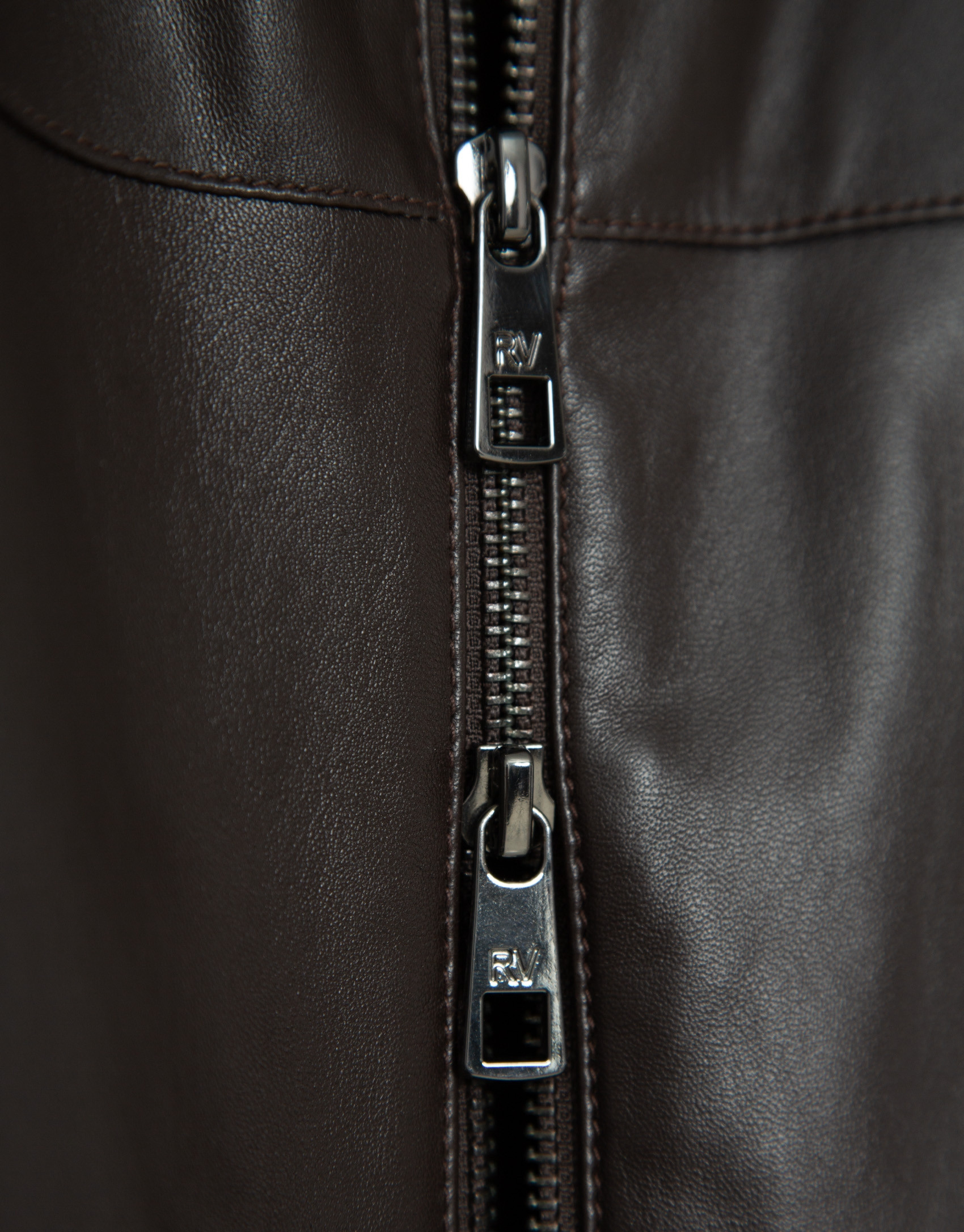 Brown nappa leather jacket - Man - SS2026 | Roberto Verino