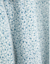Midi skirt with slits in blue-toned printed ... | Roberto Verino