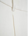 Wide-leg trousers with pleats in off-white ... | Roberto Verino