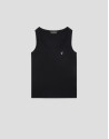 Black ribbed tank top - Woman - SS2026 | Roberto Verino
