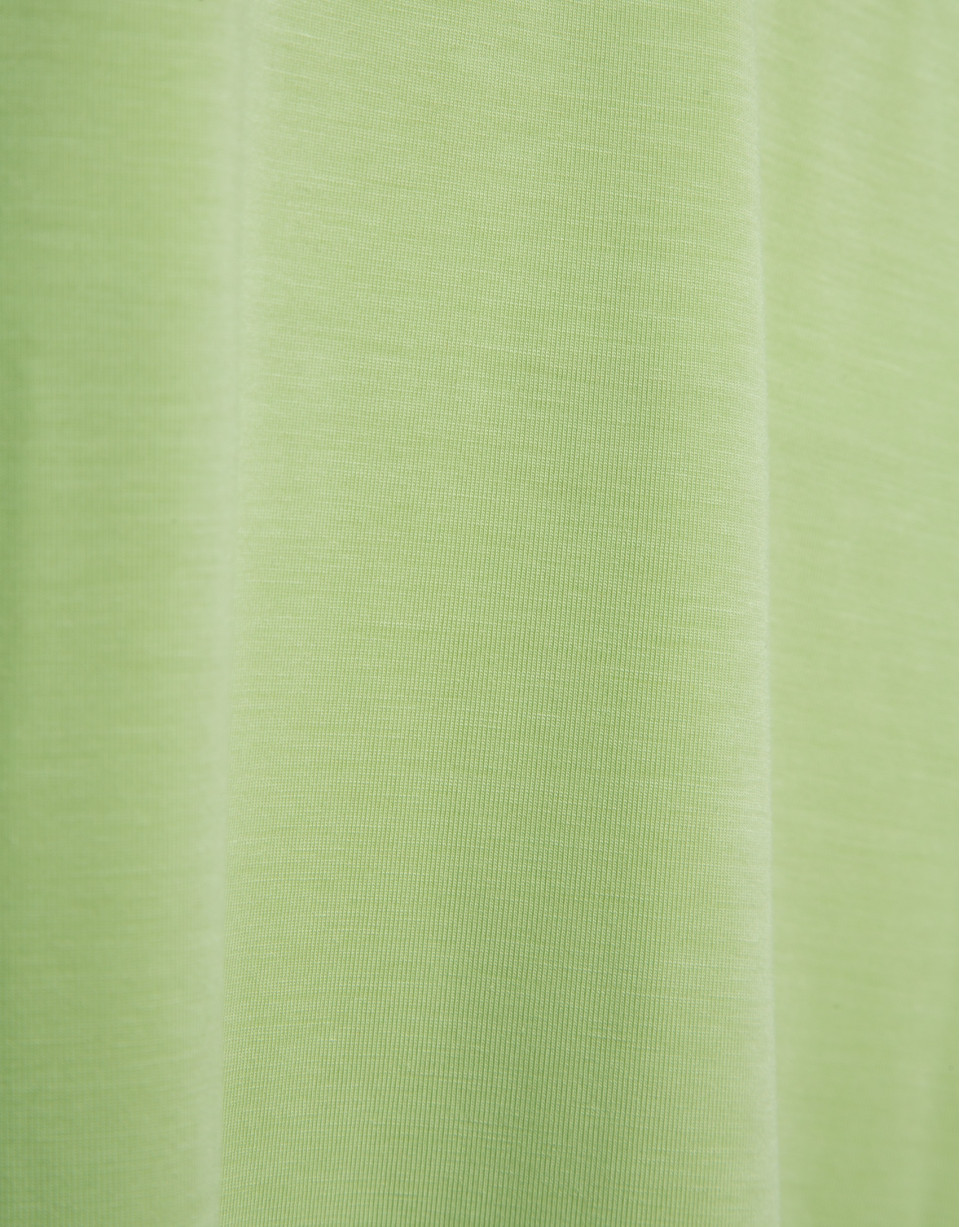 Camiseta hombro fruncido verde - Mujer - PV2026 | Roberto Verino
