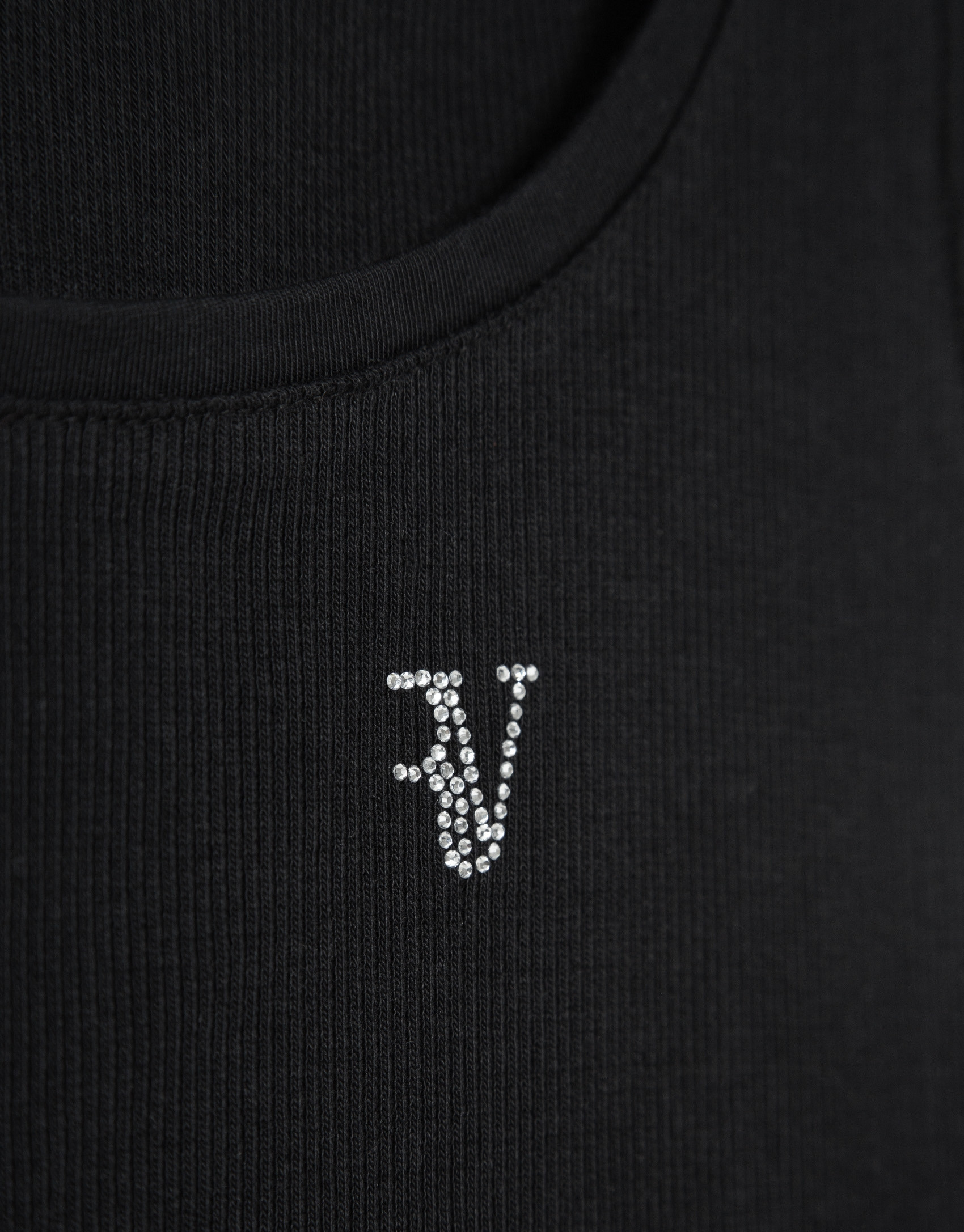 Black ribbed tank top - Woman - SS2026 | Roberto Verino