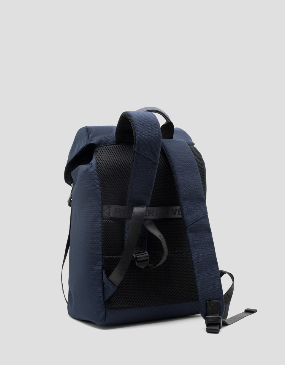Blue nylon Work backpack - Man - SS2025 | Roberto Verino