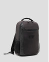 Mim brown nylon and leather rucksack - Man | Roberto Verino