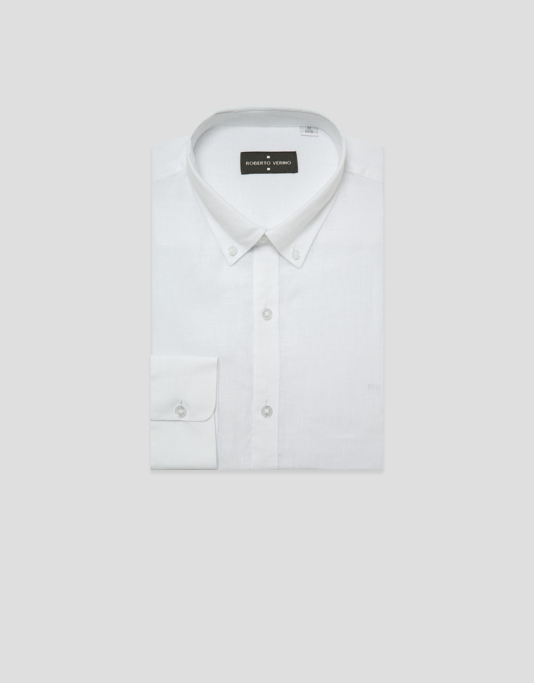 Camisa sport regular lino blanco - Hombre | Roberto Verino