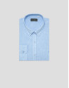 Camisa sport regular lino celeste - Hombre | Roberto Verino