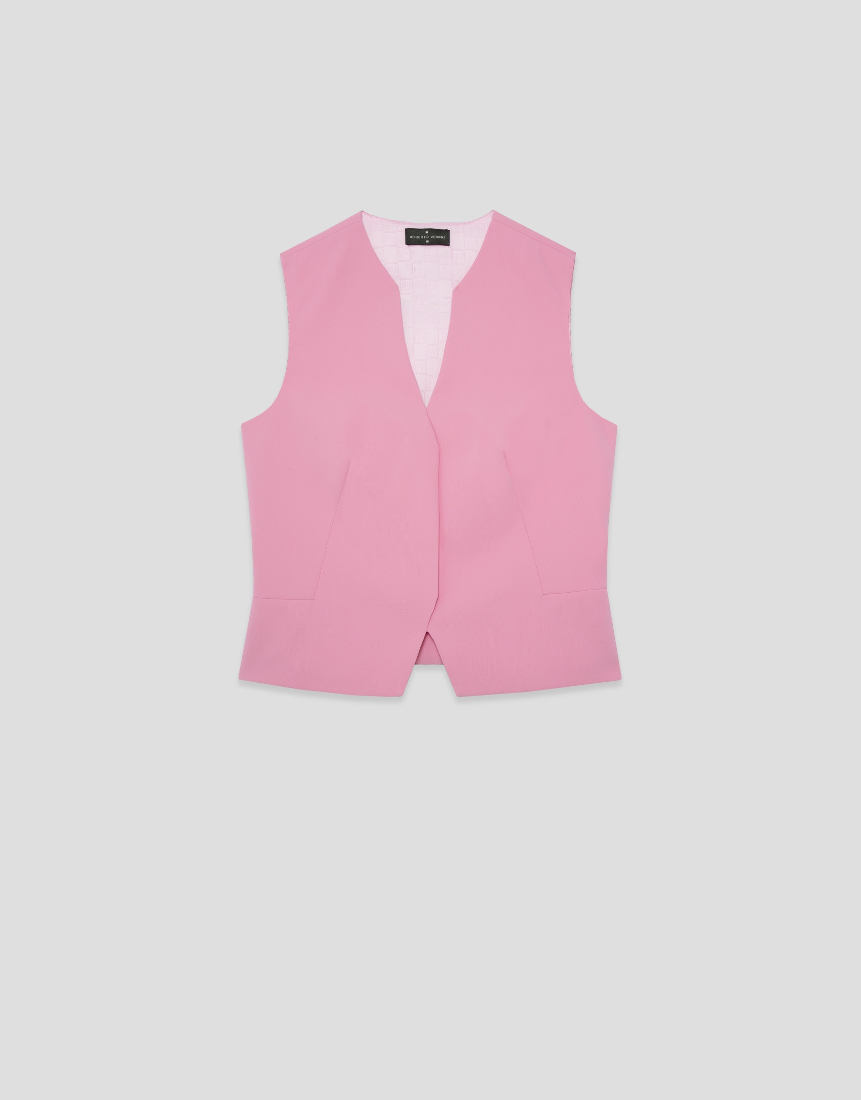 Top estructurado crepé rosa - Mujer - PV2026 | Roberto Verino
