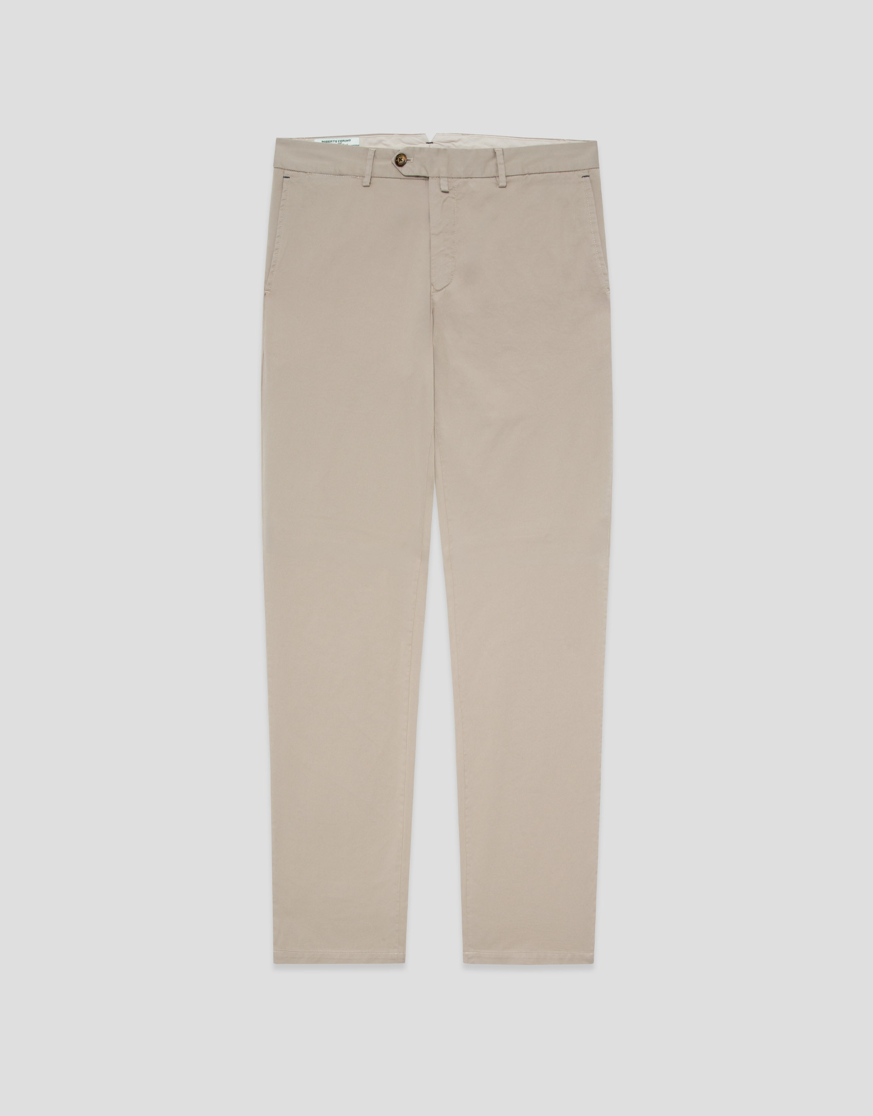 Sand-dyed chino trousers - Man - SS2026 | Roberto Verino