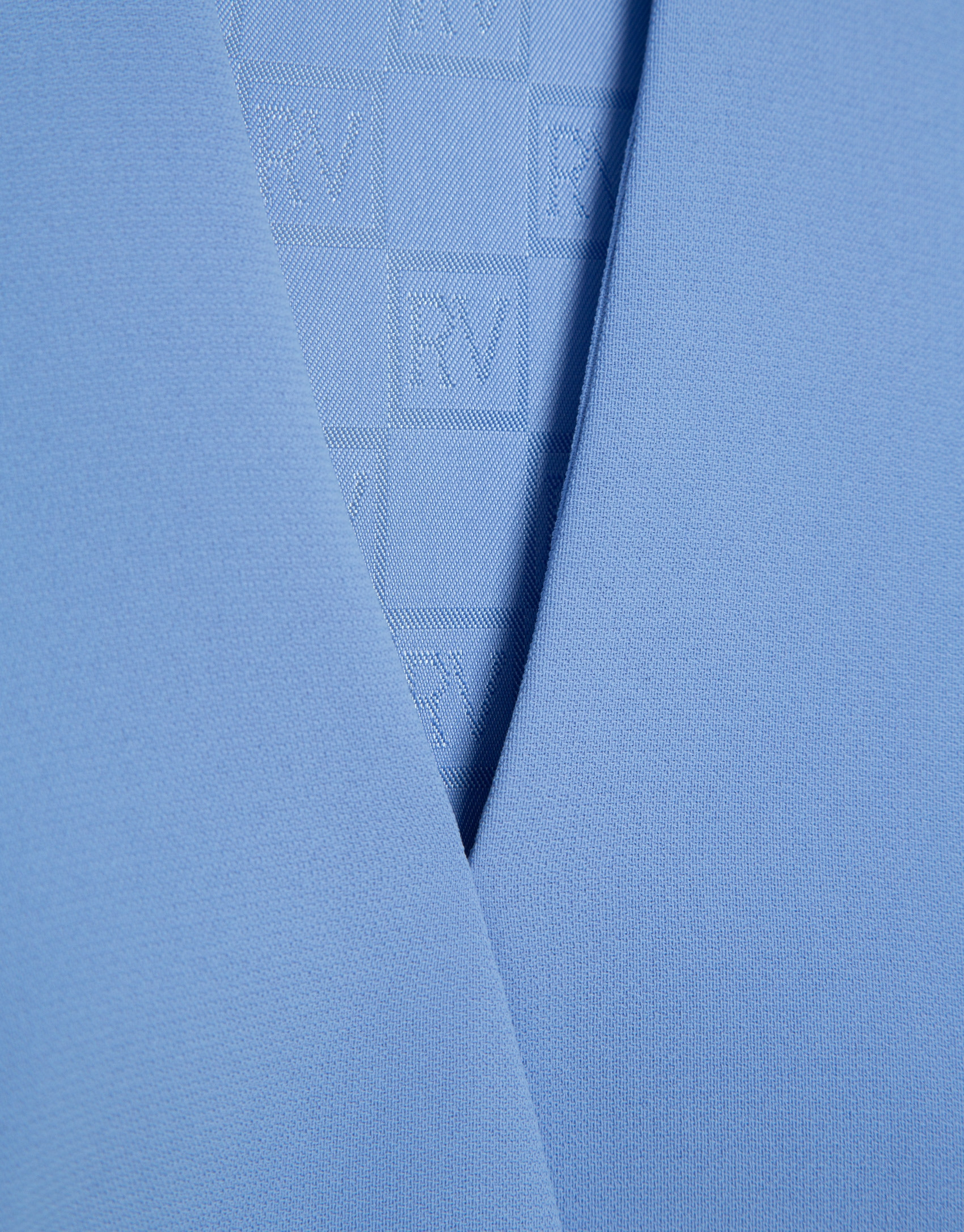 Structured blue crepe top - Woman - SS2026 | Roberto Verino