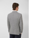 Comfortable grey cotton blend knit jacket - Man | Roberto Verino
