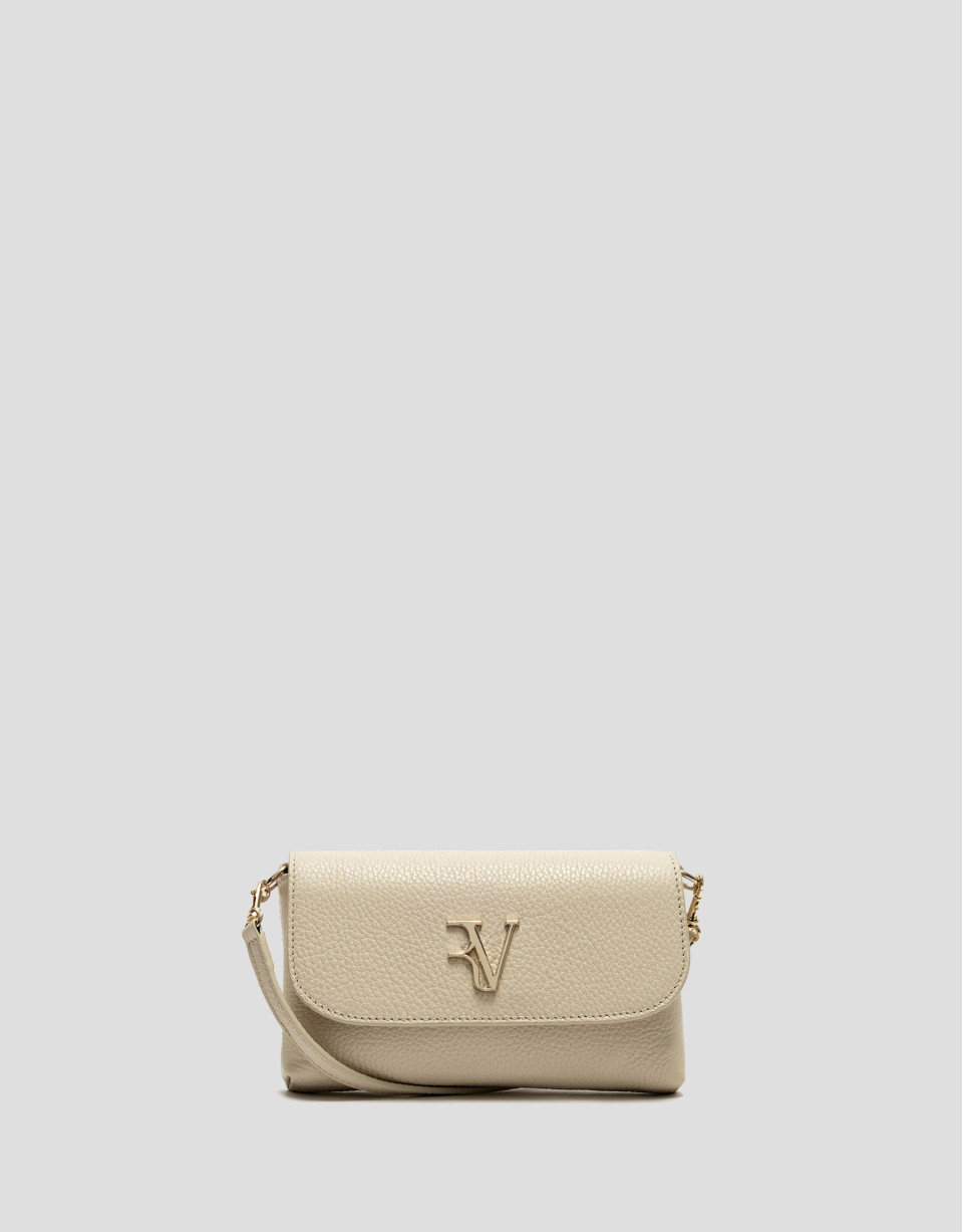 Rita beige leather handbag - Woman - SS2026 | Roberto Verino