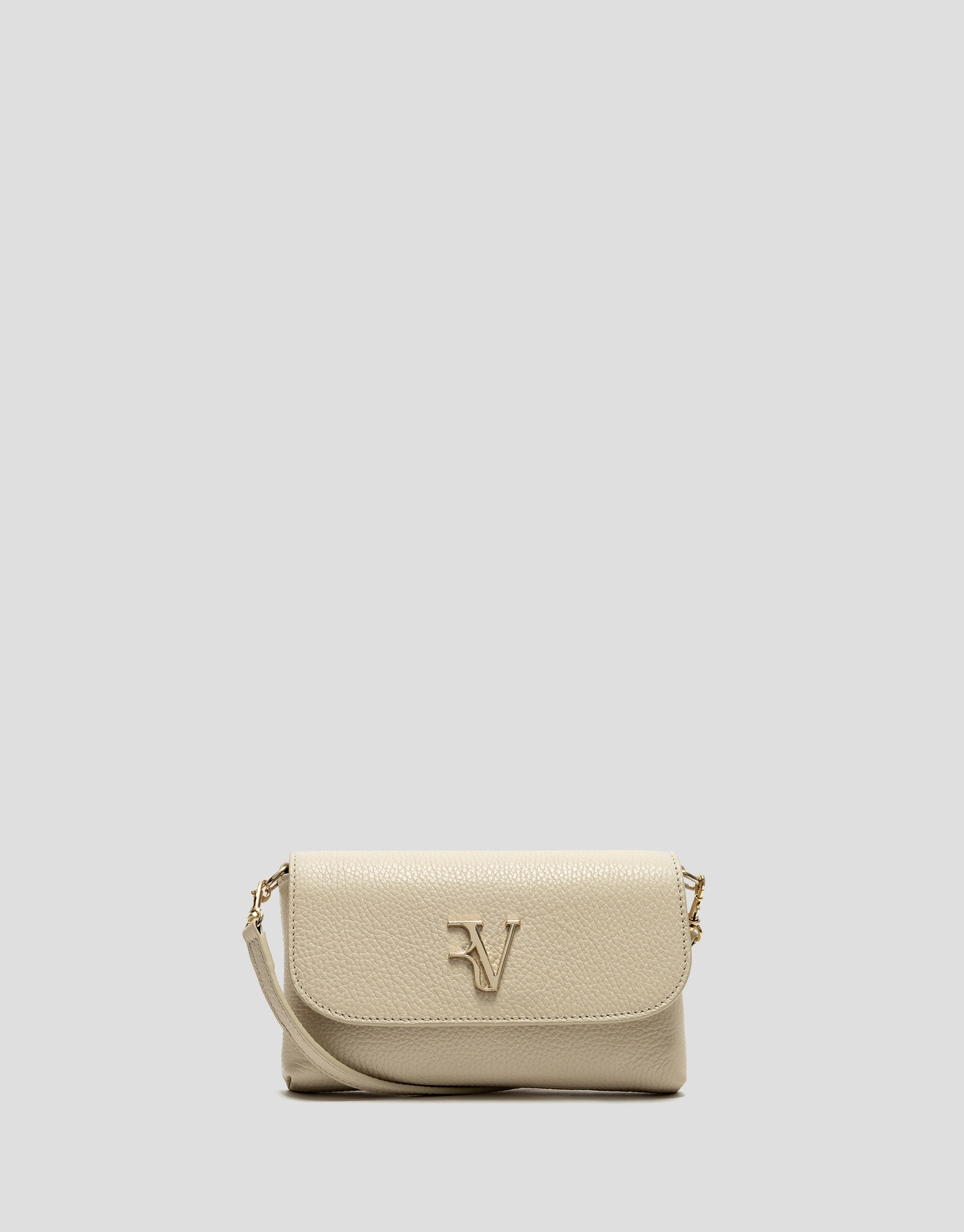 Rita beige leather handbag - Woman - SS2026 | Roberto Verino