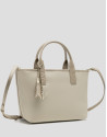 Bolso de mano Dafne Midi nailon beige - Mujer | Roberto Verino