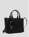 Dafne Midi black nylon handbag - Woman - SS2026 | Roberto Verino