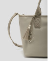 Bolso de mano Dafne Midi nailon beige - Mujer | Roberto Verino