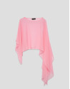 Pink silk shawl - Woman - SS2026 | Roberto Verino