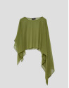Green silk shawl - Woman - SS2026 | Roberto Verino