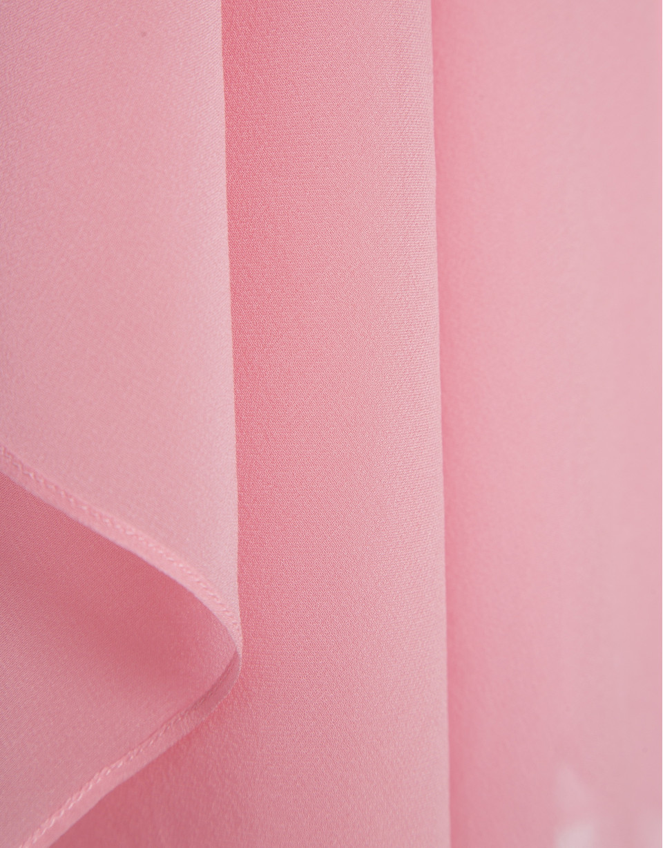Pink silk shawl - Woman - SS2026 | Roberto Verino