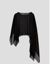 Black silk shawl - Woman - SS2026 | Roberto Verino