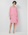 Pink silk shawl - Woman - SS2026 | Roberto Verino