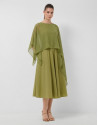 Green silk shawl - Woman - SS2026 | Roberto Verino