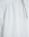 White cotton seersucker short-sleeved blouse ... | Roberto Verino