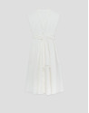 Off-white V-neck shirt dress - Woman - SS2026 | Roberto Verino
