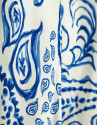 Blue and white paisley-print sleeveless dress | Roberto Verino