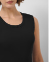 Vestido en tejido combinado punto y algodón ... | Roberto Verino