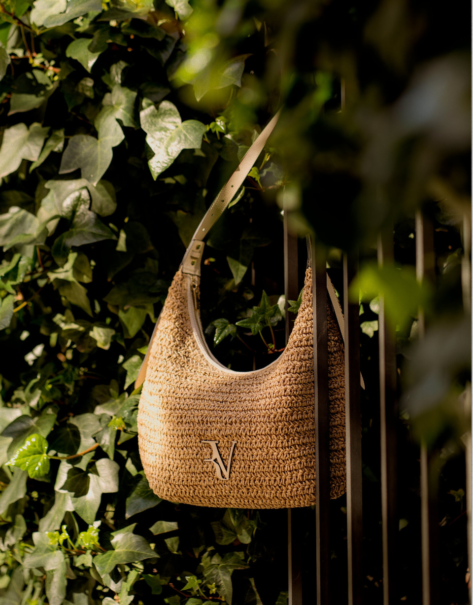 Jimena Shoulder bag in ecru - Woman - SS2026 | Roberto Verino