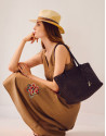 Bolso de hombro Paola Shopper piel anudada ... | Roberto Verino