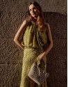 Paola Mini Shopper shoulder bag in ecru ... | Roberto Verino