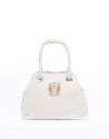 Taupe canvas Daría tote bag