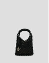 Bolso Alison Mini piel anudada negra - Mujer | Roberto Verino