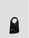 Bolso Alison Mini piel anudada negra - Mujer | Roberto Verino